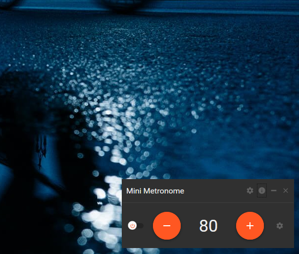 Mini Metronome 1.1: precisione migliorata